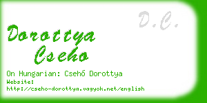 dorottya cseho business card