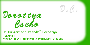 dorottya cseho business card